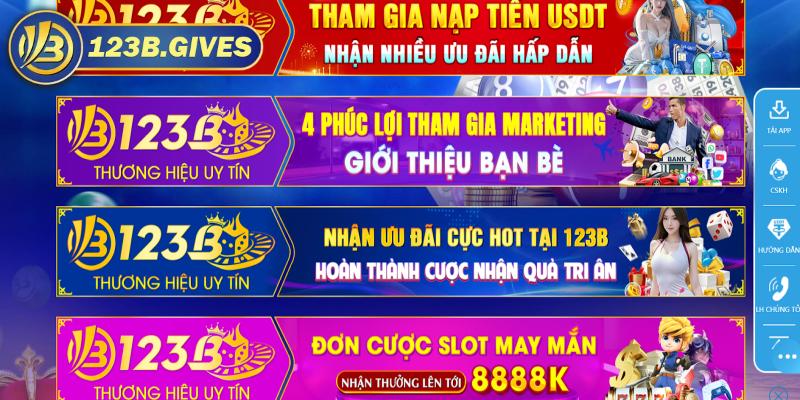 Những khuyến mãi 123B “cực hời” dành cho thành viên